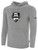 NORTH ALABAMA SC BASICS FLEECE PULLOVER HOODIE TEAM CREST ON WEARERS CENTER CHEST LIGHT HEATHER GREY BLACK