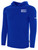 HTC FIELD HOCKEY BASICS FLEECE HOODIE SMALL CREST ON LEFT CHEST ROYAL BLUE WHITE