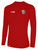 USA FIELD HOCKEY WORLD CUP BASICS II LONG SLEEVE TRAINING JERSEY LOGO LEFT CHEST RED WHITE