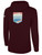 USA FIELD HOCKEY WORLD CUP BASICS FLEECE PULLOVER HOODIE CREST ON LEFT CHEST AND LARGE CENTER BACK MAROON WHITE