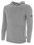 USA FIELD HOCKEY WORLD CUP BASICS FLEECE PULLOVER HOODIE CREST ON LEFT CHEST AND LARGE CENTER BACK LIGHT HEATHER GREY BLACK
