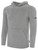 USA FIELD HOCKEY WORLD CUP BASICS FLEECE PULLOVER HOODIE CREST ON LEFT CHEST AND LARGE CENTER BACK LIGHT HEATHER GREY BLACK