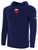 USA FIELD HOCKEY WORLD CUP BASICS FLEECE PULLOVER HOODIE CREST ON WEARERS CENTER CHEST NAVY WHITE