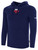 USA FIELD HOCKEY WORLD CUP BASICS FLEECE PULLOVER HOODIE CREST ON WEARERS CENTER CHEST NAVY WHITE