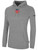 USA FIELD HOCKEY WORLD CUP BASICS FLEECE PULLOVER HOODIE CREST ON WEARERS CENTER CHEST LIGHT HEATHER GREY BLACK