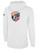 USA FIELD HOCKEY WORLD CUP BASICS FLEECE PULLOVER HOODIE CREST ON WEARERS CENTER CHEST WHITE BLACK
