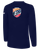 USA FIELD HOCKEY WORLD CUP BASICS LONG SLEEVE COTTON TEE USA CREST CENTER CHEST AND LARGE CENTER BACK NAVY WHITE