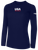 USA FIELD HOCKEY WORLD CUP BASICS LONG SLEEVE COTTON TEE USA CREST CENTER CHEST AND LARGE CENTER BACK NAVY WHITE
