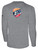 USA FIELD HOCKEY WORLD CUP BASICS LONG SLEEVE COTTON TEE USA CREST CENTER CHEST AND LARGE CENTER BACK LIGHT HEATHER GREY BLACK