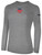 USA FIELD HOCKEY WORLD CUP BASICS LONG SLEEVE COTTON TEE CREST CENTER CHEST AND LARGE CENTER BACK LIGHT HEATHER GREY BLACK