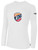 USA FIELD HOCKEY WORLD CUP BASICS LONG SLEEVE COTTON TEE LARGE CREST ON WEARERS CENTER CHEST WHITE BLACK