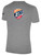 USA FIELD HOCKEY WORLD CUP BASICS COTTON TEE CREST CENTER CHEST AND LARGE CENTER BACK LIGHT HEATHER GREY BLACK
