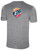 USA FIELD HOCKEY WORLD CUP BASICS COTTON TEE CREST CENTER CHEST AND LARGE CENTER BACK LIGHT HEATHER GREY BLACK