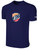 USA FIELD HOCKEY WORLD CUP BASICS COTTON TEE LARGE CREST ON WEARERS CENTER CHEST NAVY WHITE