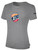 USA FIELD HOCKEY WORLD CUP BASICS COTTON TEE LARGE CREST ON WEARERS CENTER CHEST LIGHT HEATHER GREY BLACK