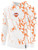 SUN FIELD HOCKEY LIFESTYLE MARBLE FLEECE PULLOVER HOODIE WHITE TEAM ORANGE