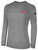 SUN FIELD HOCKEY BASICS COTTON LONG SLEEVE T-SHIRT CREST ON WEARERS LEFT CHEST LIGHT HEATHER GREY 