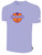 SUN FIELD HOCKEY BASICS COTTON SHORT SLEEVE T-SHIRT CREST ON WEARERS CENTER CHEST LAVENDER WHITE 