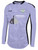 PROPEL FUTSAL SA PITCH STAR LONG SLEEVE GOALKEEPER JERSEY WITHOUT PADDING LAVENDER BLACK -KIT