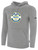 PROPEL FUTSAL SA BASICS FLEECE PULLOVER HOODIE TEAM CREST ON WEARERS CENTER CHEST LIGHT HEATHER GREY BLACK