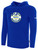 PROPEL FUTSAL SA BASICS FLEECE PULLOVER HOODIE TEAM CREST ON WEARERS CENTER CHEST ROYAL BLUE WHITE