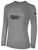 TOLEDO CELTIC BASICS LONG SLEEVE COTTON TEE CREST CENTER CHEST LIGHT HEATHER GREY BLACK