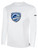 MILFORD UNITED SC BASICS LONG SLEEVE COTTON TEE CREST CENTER CHEST WHITE BLACK