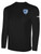 MILFORD UNITED SC BASICS LONG SLEEVE COTTON TEE CREST LEFT CHEST BLACK WHITE