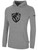 DIABLO VALLEY BASICS FLEECE HOODIE CREST ON CENTER CHEST LIGHT HEATHER GREY BLACK