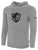 DIABLO VALLEY BASICS FLEECE HOODIE CREST ON CENTER CHEST LIGHT HEATHER GREY BLACK
