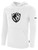 DIABLO VALLEY BASICS FLEECE HOODIE CREST ON CENTER CHEST WHITE BLACK