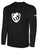 DIABLO VALLEY BASICS LONG SLEEVE COTTON TEE CREST ON CENTER CHEST BLACK WHITE