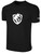 DIABLO VALLEY BASICS COTTON TEE CREST ON WEARERS CENTER CHEST BLACK WHITE