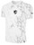 THE WOLVES FC LIFESTYLE MARBLE TEE WITH SLEEVE LOGO WHITE LIGHT GREY