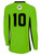 SHORE FC PITCH STAR LONG SLEEVE GOALKEEPER JERSEY WITHOUT PADDING NEON GREEN BLACK -KIT