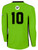 SHORE FC PITCH STAR LONG SLEEVE GOALKEEPER JERSEY WITHOUT PADDING NEON GREEN BLACK -KIT