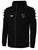 SHORE FC TECH II ZIP UP HOODIE BLACK WHITE