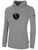 SHORE FC BASICS FLEECE PULLOVER HOODIE CREST CENTER CHEST LIGHT HEATHER GREY BLACK
