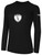 SHORE FC BASICS LONG SLEEVE COTTON TEE CREST CENTER CHEST BLACK WHITE