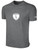 SHORE FC BASICS COTTON TEE CREST CENTER CHEST DARK HEATHER GREY WHITE