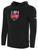 PATRIOT SOCCER BASICS FLEECE PULLOVER HOODIE CREST CENTER CHEST BLACK WHITE