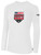 PATRIOT SOCCER BASICS LONG SLEEVE COTTON TEE CREST CENTER CHEST WHITE BLACK