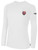 PATRIOT SOCCER BASICS LONG SLEEVE COTTON TEE CREST LEFT CHEST WHITE BLACK
