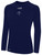ATLANTIC COUNTY WAVE BASICS CREW NECK LONG SLEEVE POLY TEE NAVY