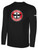 RED KNOTS FH  BASICS COTTON LONG SLEEVE T-SHIRT CREST ON WEARERS CENTER CHEST BLACK WHITE