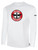 RED KNOTS FH  BASICS COTTON LONG SLEEVE T-SHIRT CREST ON WEARERS CENTER CHEST WHITE BLACK