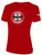 RED KNOTS FH  BASICS COTTON SHORT SLEEVE T-SHIRT CREST ON WEARERS CENTER CHEST RED WHITE