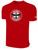 RED KNOTS FH  BASICS COTTON SHORT SLEEVE T-SHIRT CREST ON WEARERS CENTER CHEST RED WHITE