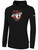 COVENTRY BASICS FLEECE PULLOVER HOODIE TEAM CREST ON WEARERS CENTER CHEST BLACK WHITE