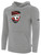 COVENTRY BASICS FLEECE PULLOVER HOODIE TEAM CREST ON WEARERS CENTER CHEST LIGHT HEATHER GREY BLACK